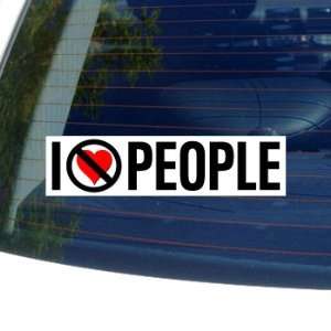  I Hate Anti PEOPLE   Window Bumper Sticker: Automotive