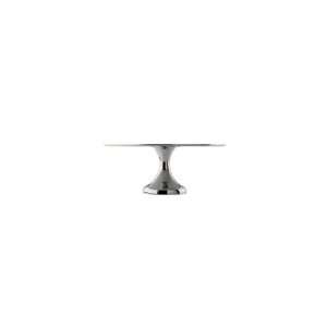   Noblesse Stainless Steel 14 Flat Round Cake Stand: Kitchen & Dining