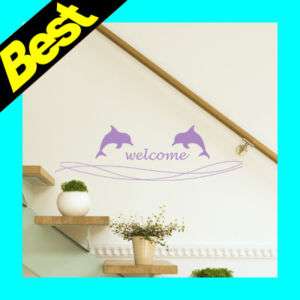 Dolphin Wall Stickers Decals Mural Art Vinyl Home Decor  