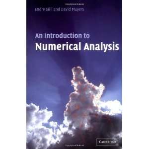   An Introduction to Numerical Analysis [Paperback] Endre Süli Books