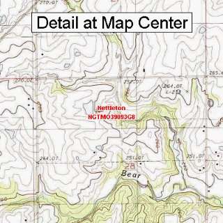   Topographic Quadrangle Map   Nettleton, Missouri (Folded/Waterproof