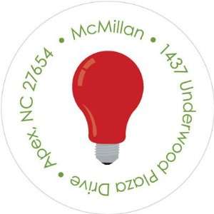 Noteworthy Collections   Holiday Address Labels (Light Bulbs White)