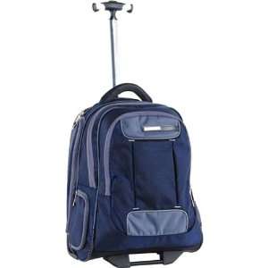  CalPak Satellite Wheeled Laptop Backpack (Navy): Clothing