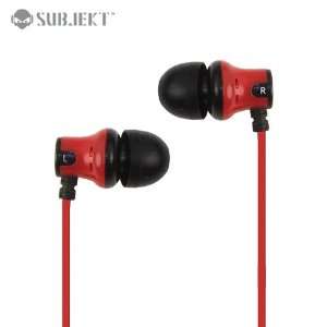  Subjekt Ampd Earphones   Red: Electronics