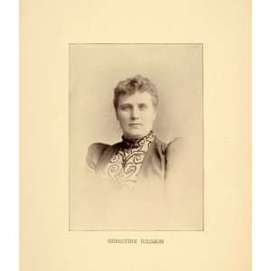  1894 Print Christine Nilsson Swedish Opera Singer 
