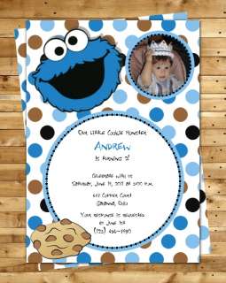 Cookie Monster Birthday Party on Www Zazzle Com Milk Cookies Birthday Party Invitation 161415584