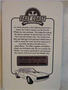   East Coast Hot Wheels Club 2003 Official Club Car # 26 of 100  