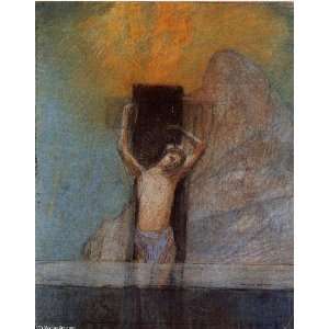 FRAMED oil paintings   Odilon Redon   24 x 30 inches   Christ On The 