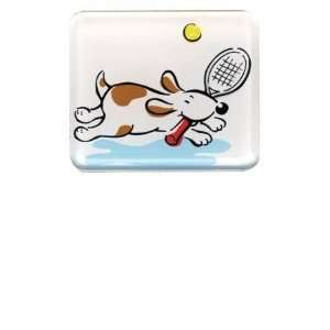   : Kristin Elliott MAG2326 Tennis Dog Fridge Magnet: Sports & Outdoors