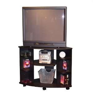  Black Corner TV Media Cart: Home & Kitchen