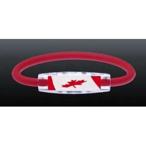    Canada Magnetic Negative Ion Flag Wristband