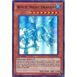   Single Card White Night Dragon LCGX EN205 Ultra Rare: Toys & Games