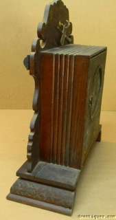 Antique c1885 INGRAHAM CABINET No.17 OAK SHELF CLOCK  