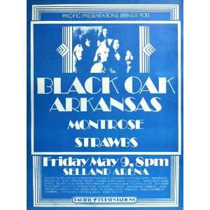   Oak Arkansas Montrose Strawbs 16x22 Concert Poster 
