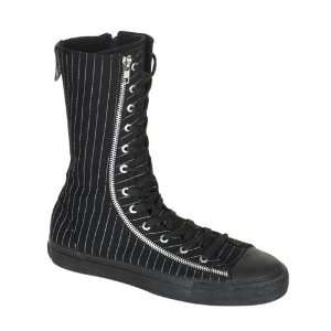  DEVIANT 206 Canvas 2 Zipper Calf Sneaker Boot: Everything 