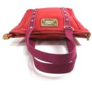 LOUIS VUITTON Antigua Cabas MM Bag Tote Purse Red  