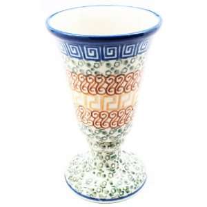  Polish Pottery Goblet / Juice Cup 4 3/4 H x 3 W x 3 L 