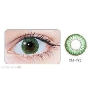  GEO Luna 2 tone Color Contacts, green: Health & Personal 
