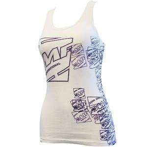  FMF Apparel Womens Mix Trapp Tank Top   Large/White 