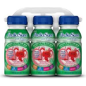 Pediasure Strawberry Fiber Drink 8 Oz   6 pack   To Help Kids Grow and 