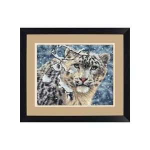   Collection Snow Leopard Counted Cross Stitch Kit: 15x12: Electronics
