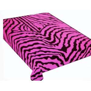  Pink Zebra Stipe Blanket   Queen Size Blanket: Toys 