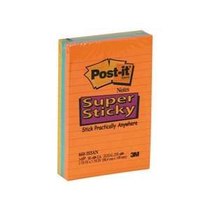  Post it Notes Super Sticky Pads in Electric Glow Color 
