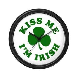  St. Patricks Day. Kiss me Im Wall Clock: Everything Else