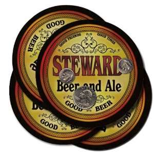  Steward Beer and Ale Coaster Set: Kitchen & Dining