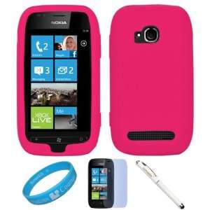  Magenta Soft Smooth Silicone Protective Skin Cover For T 