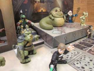 Star Wars Galactic Heroes Jabbas Palace Unique Set Up Lot Diorama Bib 