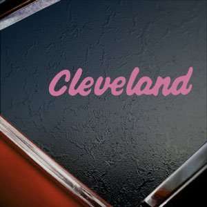  CLEVELAND GOLF CLUBS Pink Decal Car Truck Window Pink 