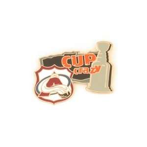   Hockey Pin   Colorado Avalanche NHL Cup Crazy Pin: Sports & Outdoors