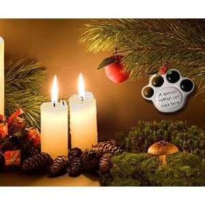  Spoiled Rotten Cat Paw Print Ornament