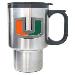Miami Hurricanes Stainless Travel Mug   NCAA College Athletics   Fan 