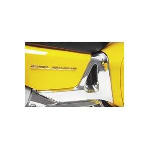 01 10 HONDA GL1800 SHOW CHROME BATTERY SIDE COVER WITH RUBBER INSERTS 