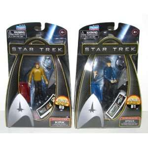  Star Trek   2009 Movie Figures Sets   KIRK & SPOCK with 