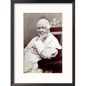  Portrait of Pope Pius Ix, Seated. He is Wearing a White 