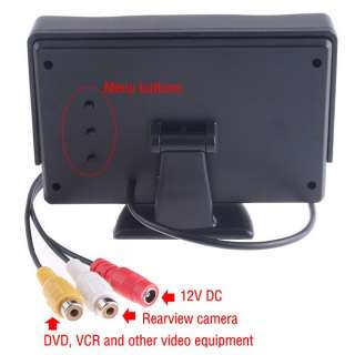 TFT LCD Car Rear View reverse Monitor for Camera  
