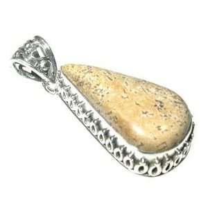  Picture Jasper and Sterling Silver Teardrop Pendant: Home 