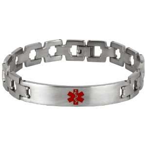   New 7 inch Stainless Steel Engravable Medical Alert Bracelet Jewelry
