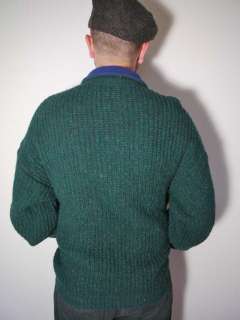 ORVIS Wool Fleece Zip Up Cardigan Sweater Mens  