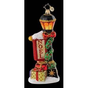  RADKO NIGHT GLOW NOEL Street Lamp Christmas Ornament