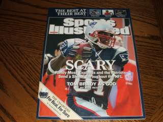 Sports Illustrated 2007 Randy Moss New England Patriots Scary  