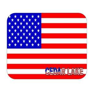  US Flag   Cedar Lake, Indiana (IN) Mouse Pad Everything 