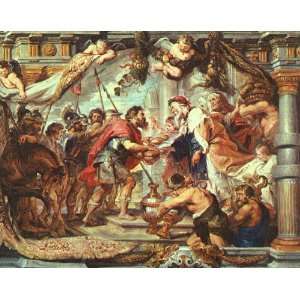  Sheet of 21 Gloss Stickers Rubens The Meeting of Abraham 