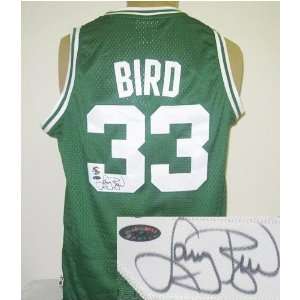  Larry Bird Signed Jersey   REEBOK