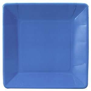    True Blue (Blue) Square Dinner Plates: Health & Personal Care