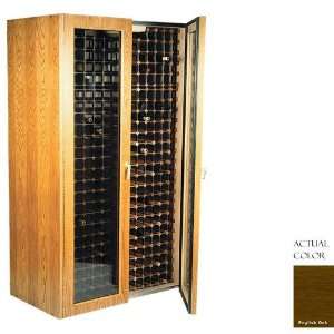   280 Bottle Wine Cellar   Glass Doors / English Oak Cabinet: Appliances