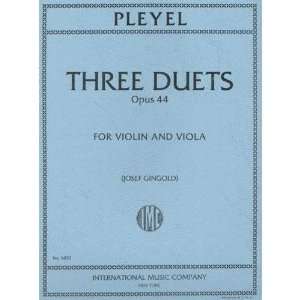 Ignace Joseph   Three Duets, Op. 44, B. 529 531. For Violin and Cello 
